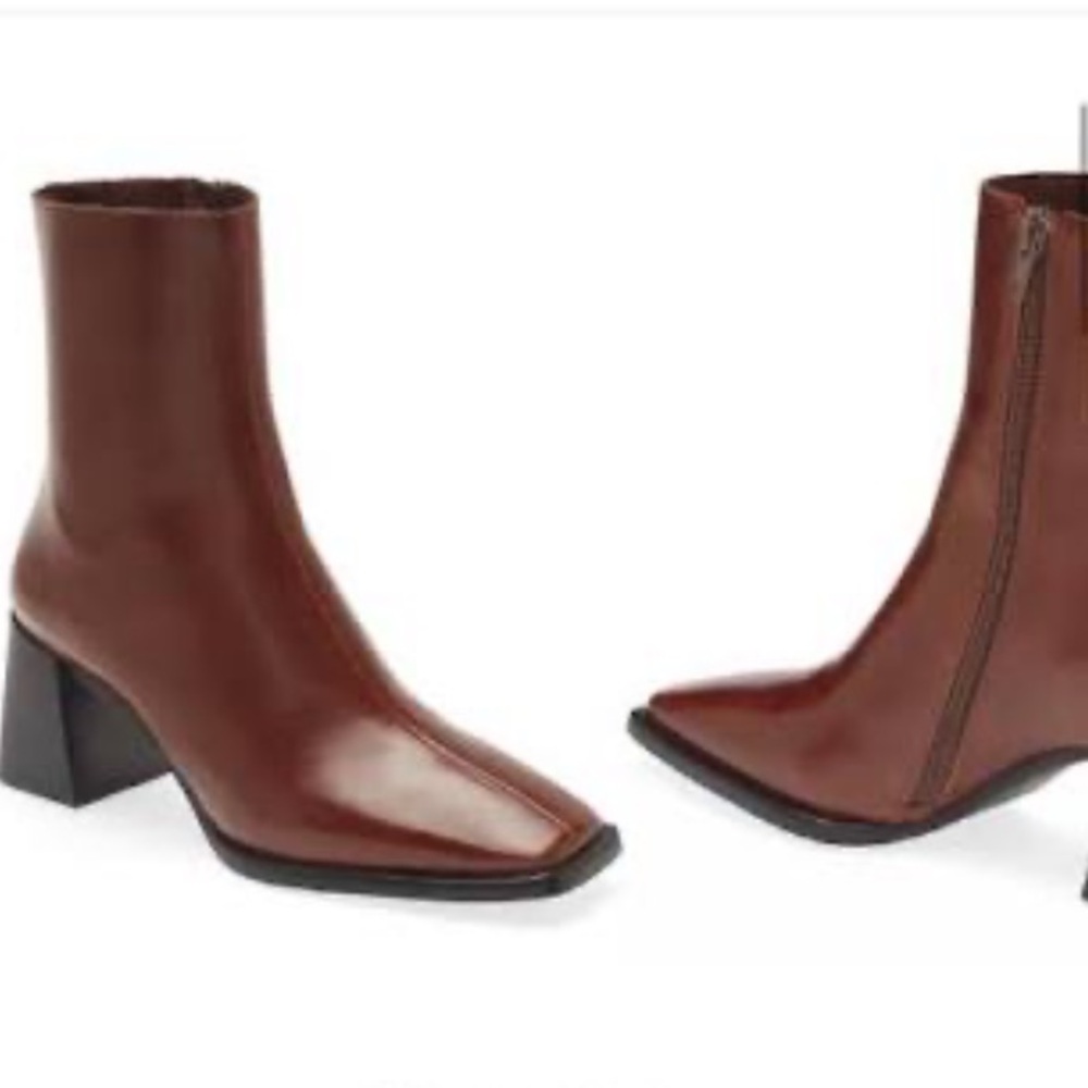 Jeffrey Campbell Geist Square Toe Boot sz 7.5